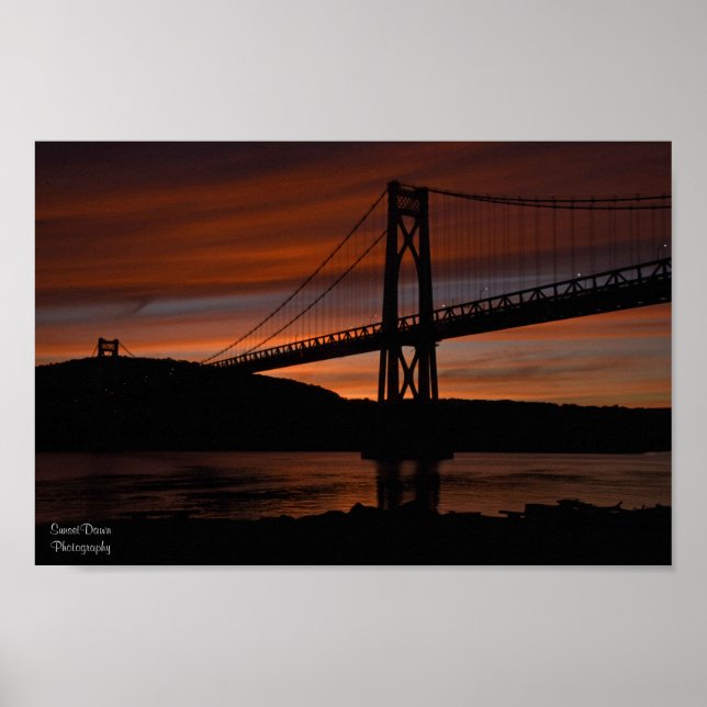 Bridge at Sunset Poster (Front)