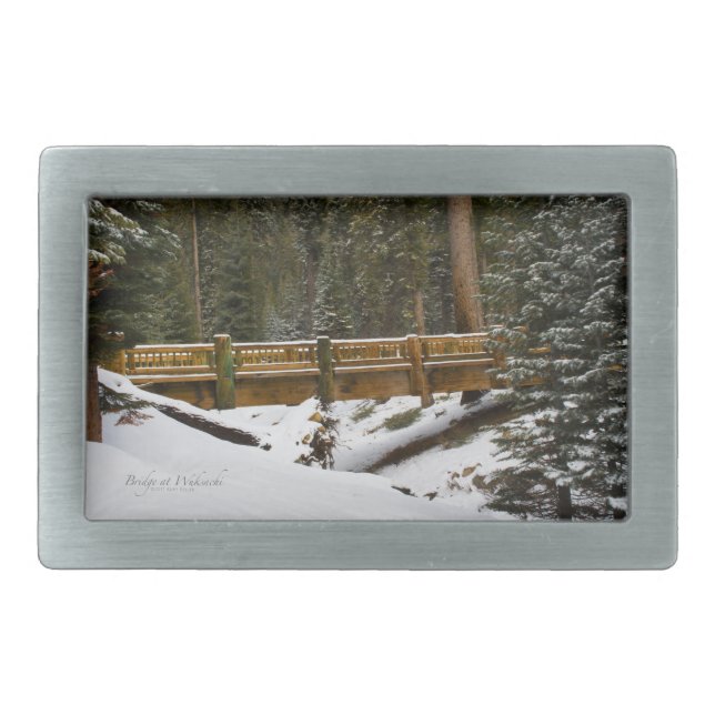 Bridge at Wuksachi Belt Buckle (Front)