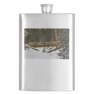 Bridge at Wuksachi Hip Flask