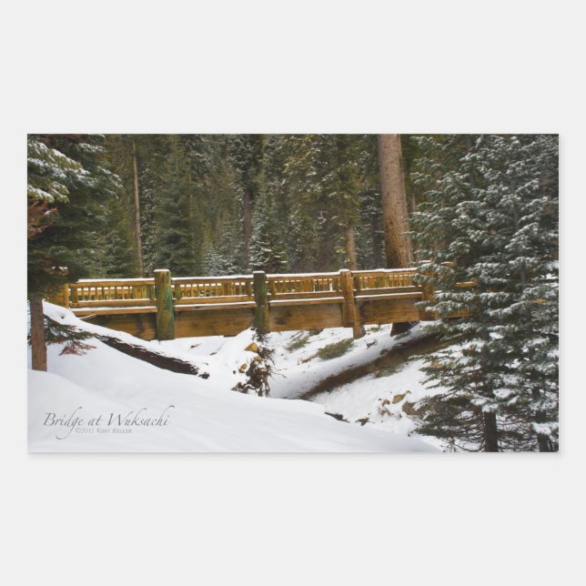 Bridge at Wuksachi Rectangle Sticker (Front)