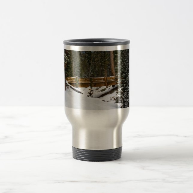 Bridge at Wuksachi Travel Mug (Center)