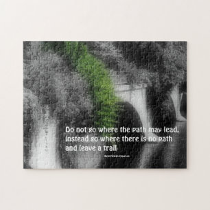 Bridge Be Yourself Inspirational Quote Jigsaw Puzzle