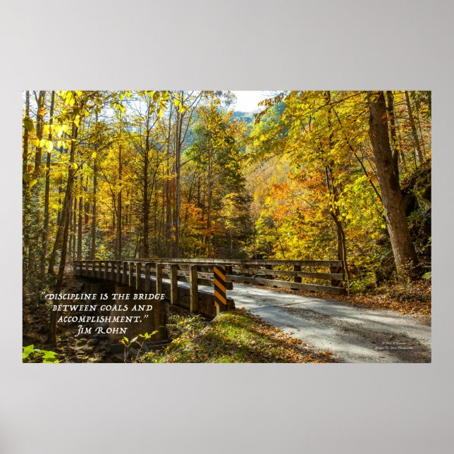 Bridge Between Goals and Accomplishments Poster (Front)