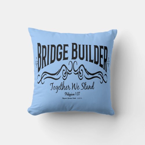 Bridge Builder Throw Pillow