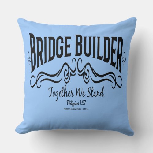 Bridge Builder Throw Pillow