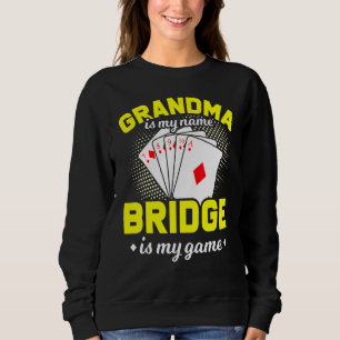 Bridge Card Game Player Grandma Sweatshirt