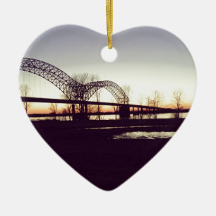 bridge ceramic ornament