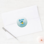 Bridge Chick #3 Classic Round Sticker (Envelope)