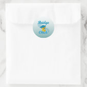 Bridge Chick #3 Classic Round Sticker (Bag)