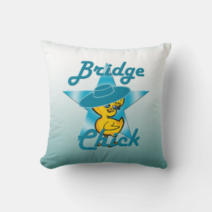 Bridge Chick #7 Throw Pillow