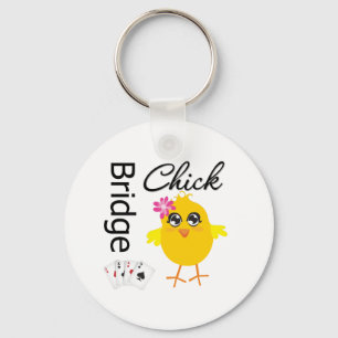 Bridge Chick Keychain