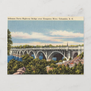 Bridge, Congaree River, Columbia, South Carolina Postcard