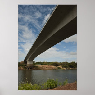 Bridge connecting Guyana to Brazil over Takutu Poster