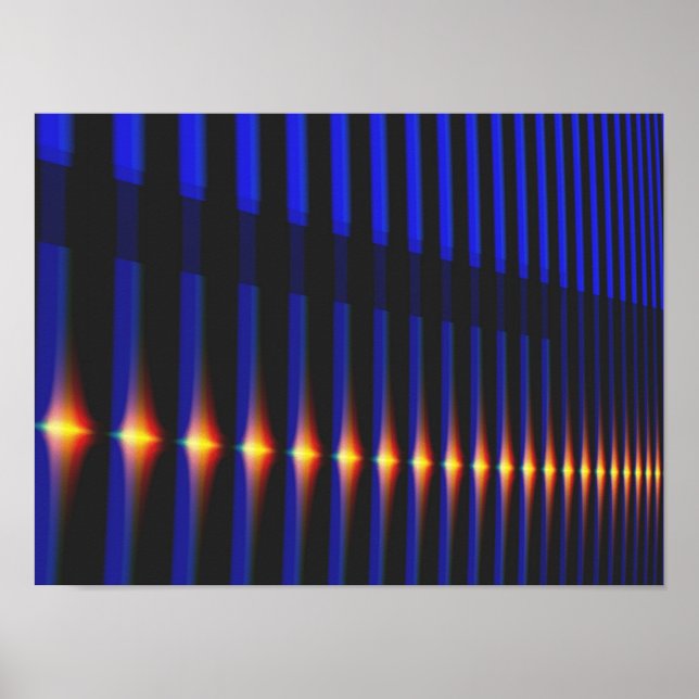 Bridge Cool Abstract Fine Fractal Art Poster (Front)