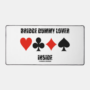 Bridge Dummy Lover Inside Four Card Suits Humor Desk Mat