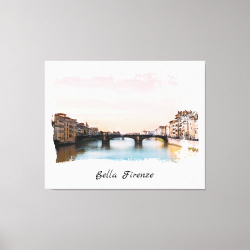  Bridge Firenze Florence Italy AP12 Italian Canv Canvas Print