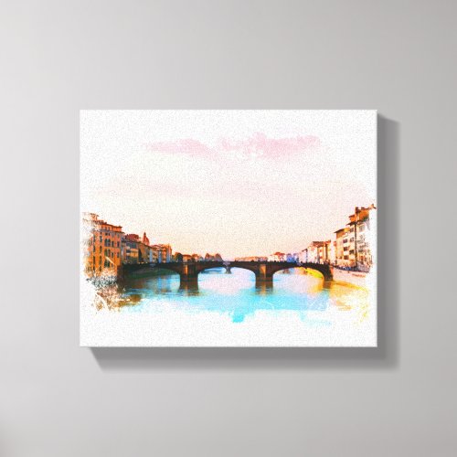  Bridge Firenze Florence Italy AP12 Italian Canvas Print