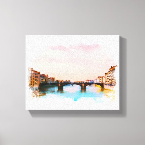  Bridge Firenze Florence Italy AP12 Italian Canvas Print