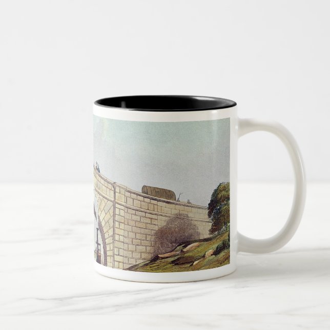 Bridge,from 'Liverpool and Manchester Railway' Two-Tone Coffee Mug (Right)