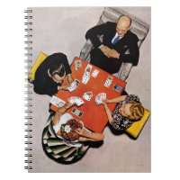 Bridge Game by Norman Rockwell