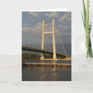 Bridge in Burlington, Iowa Card