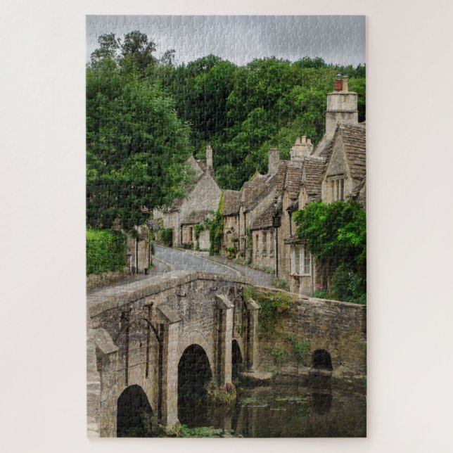 Bridge in Costwolds town Castle Combe Jigsaw Puzzle (Vertical)
