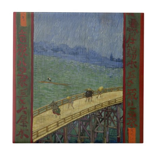 Bridge in the Rain Tile