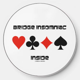 Bridge Insomniac Inside Four Card Suits Humor Wireless Charger
