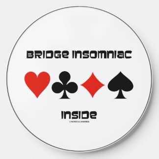 Bridge Insomniac Inside Four Card Suits Humor Wireless Charger