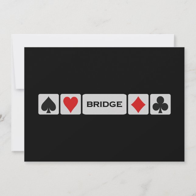 Bridge invitation - customize! (Front)