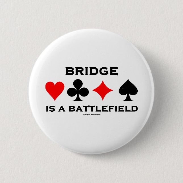 Bridge Is A Battlefield Button (Front)