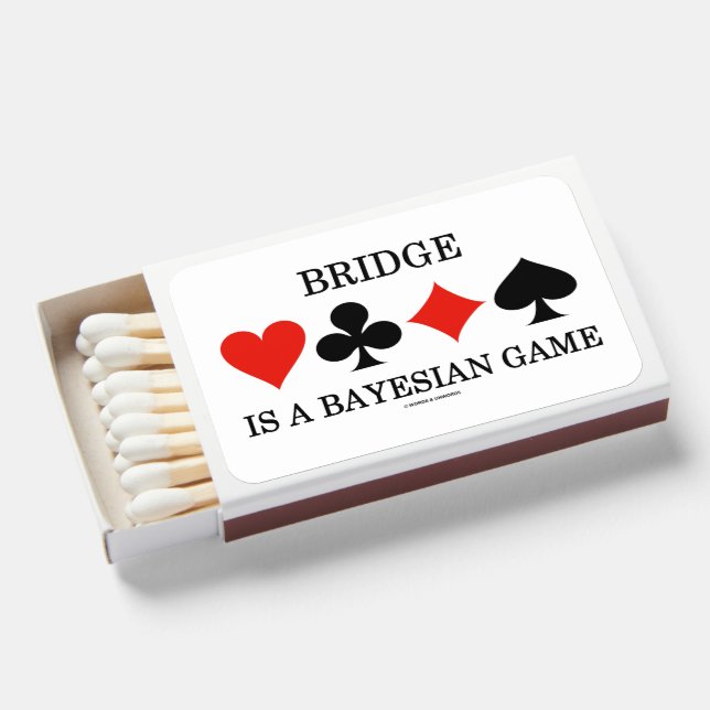 Bridge Is A Bayesian Game Four Card Suits Matchboxes (Front Open)