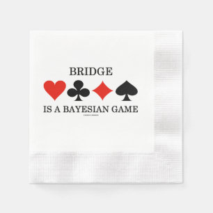 Bridge Is A Bayesian Game Four Card Suits Napkins