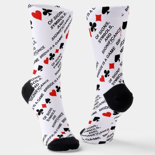 Bridge Is A Game Of Signs Symbols Significance Socks