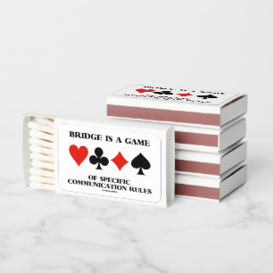 Bridge Is A Game Of Specific Communication Rules Matchboxes