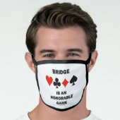 Bridge Is An Honorable Game Four Card Suits Face Mask (Worn Him)
