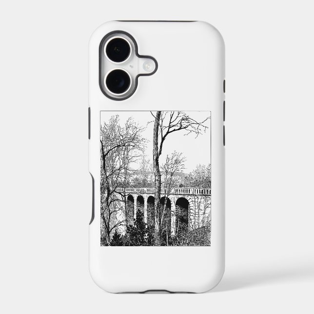 bridge landscape forest iphone case (Back)