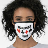 Bridge Lover Inside Four Card Suits Face Mask (Worn Her)
