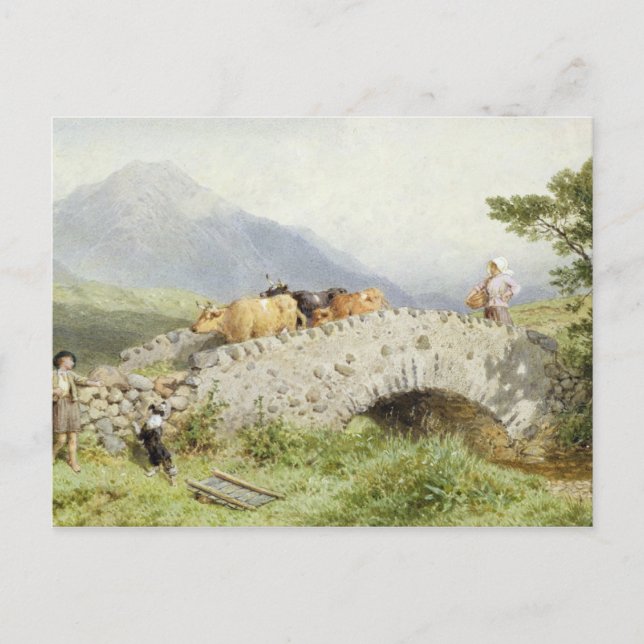 Bridge Near Dalmally (w/c) Postcard (Front)