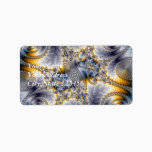 Bridge Network - Mandelbrot Fractal Art Label