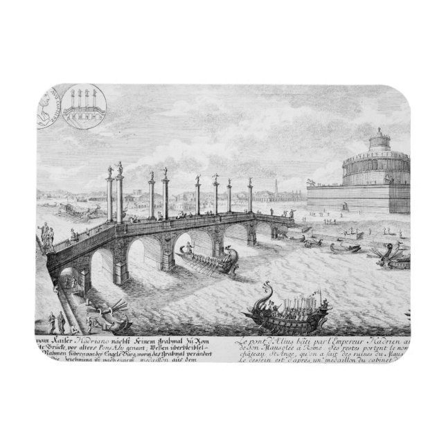 Bridge of Aelius and Hadrian's Mausoleum (Castel S Magnet (Horizontal)
