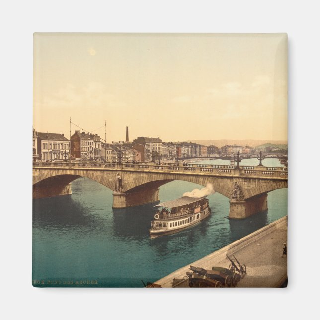 Bridge of Arches, Liège, Belgium Magnet (Front)