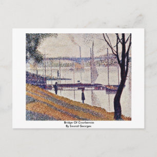 Bridge Of Courbevoie By Seurat Georges Postcard