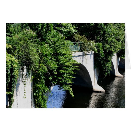 Bridge Of Flowers Shelburne Falls MA Blank Card (Front Horizontal)