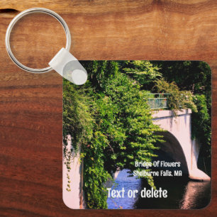 Bridge Of Flowers Shelburne Falls MA Keychain