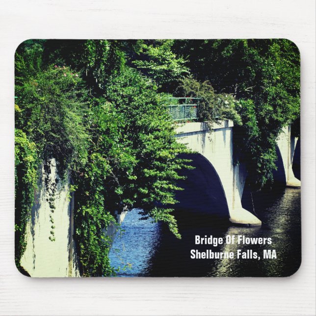 Bridge Of Flowers Shelburne Falls MA  Mouse Pad (Front)