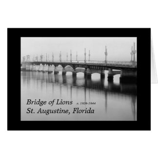 Bridge of Lions St. Augustine, Florida Cards