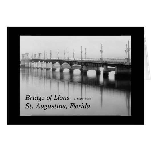 Bridge of Lions St. Augustine, Florida Cards (Front Horizontal)