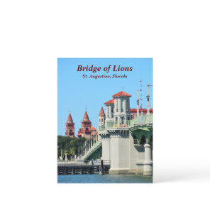 Bridge of Lions St. Augustine, Florida Holiday Postcard