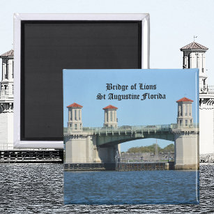 Bridge of Lions St Augustine Florida Photographic Magnet
